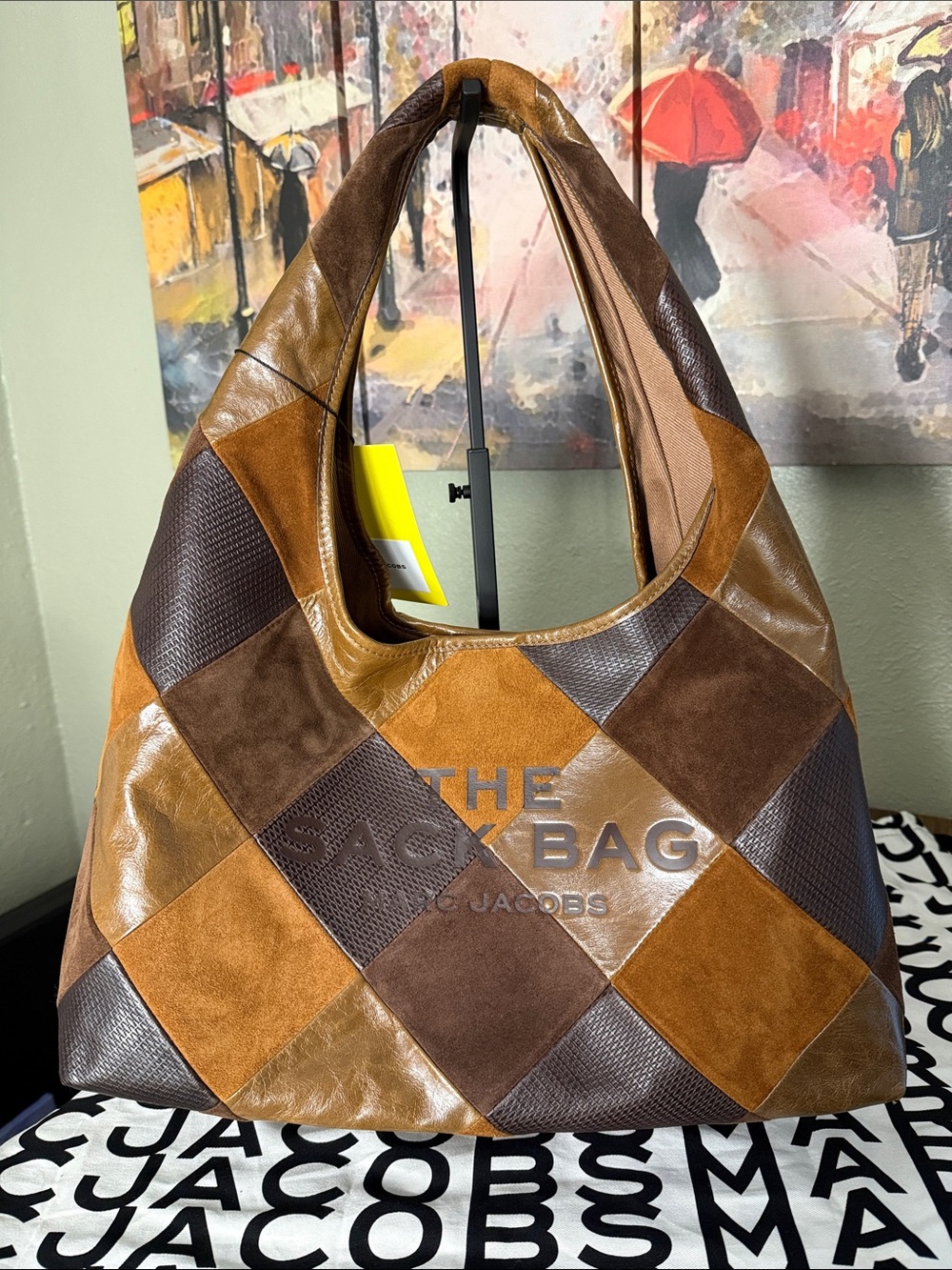 Marc Jacobs The Suede Patchwork Sack Bag - Picture 2 of 12